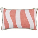 Coussin Rectangulaire Vagues Corail Kasa 30x50cm 