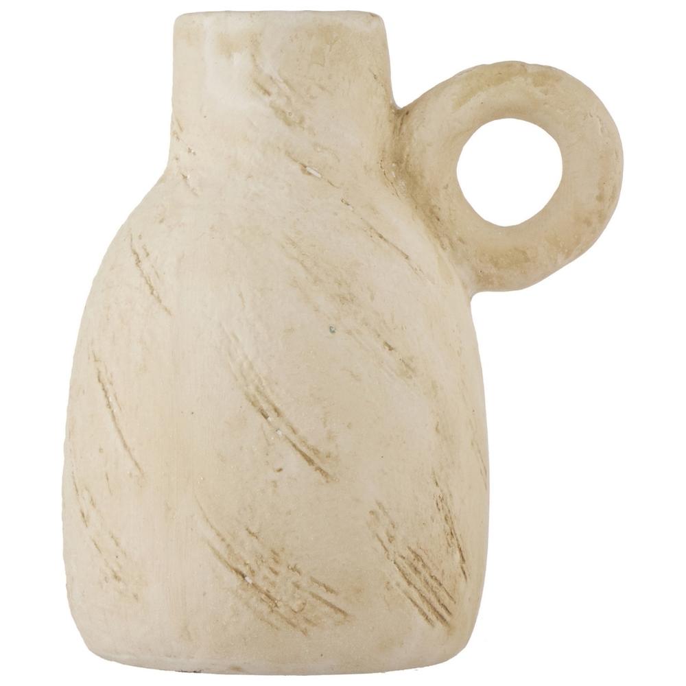 Vase Pichet en Céramique Écru Kasa 13 cm