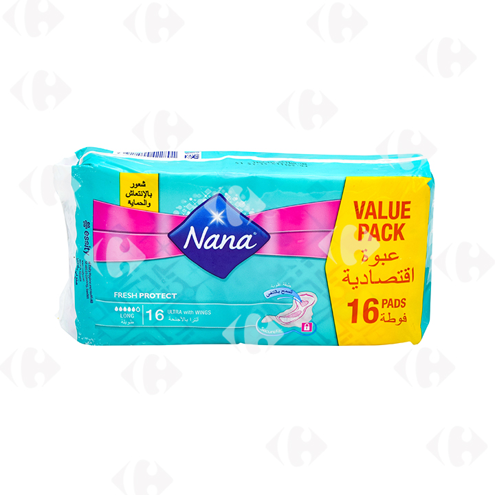 [524177] Serviettes Hygiéniques Ultra Long Duopack Nana 16 unités