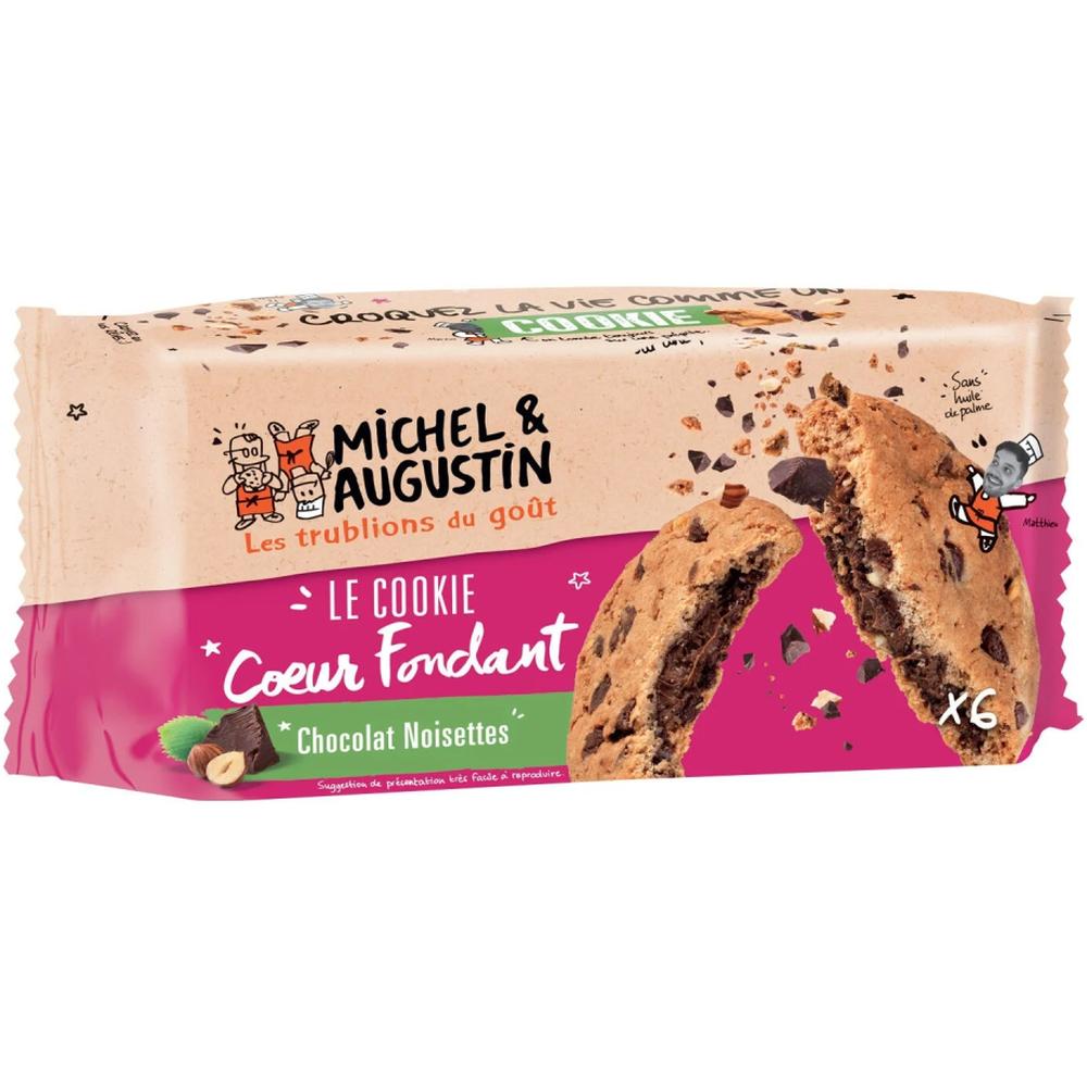 [571053] Cookies Cœur Fondant Chocolat Noistettes Michel Augustin 180g