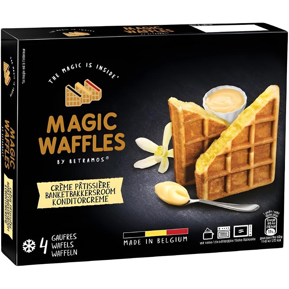 [730728] Gaufres Fourrées à la Crème Pâtissière Magic Waffles 4 gaufres 80g