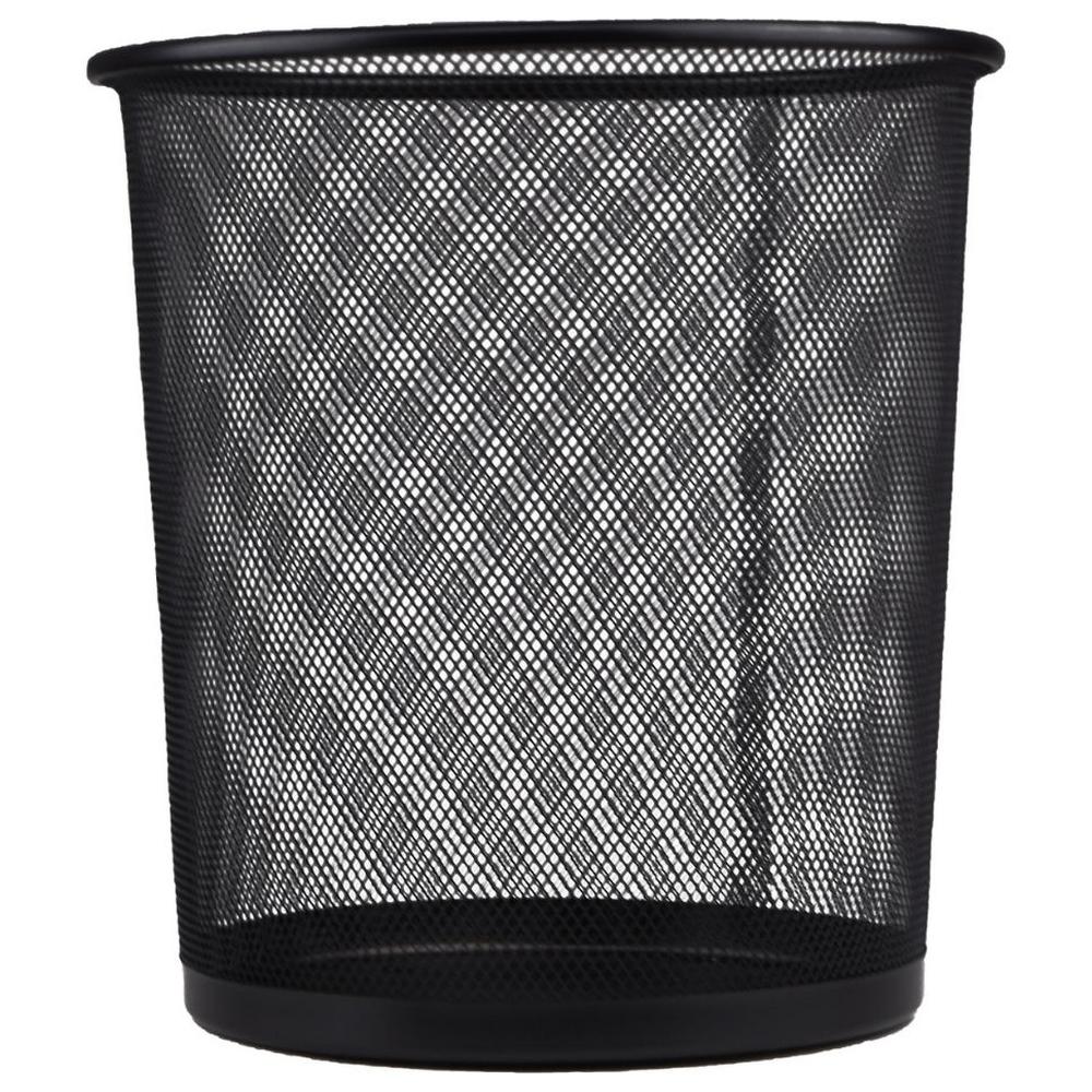 [718514] Corbeille à Papier Maille Noire