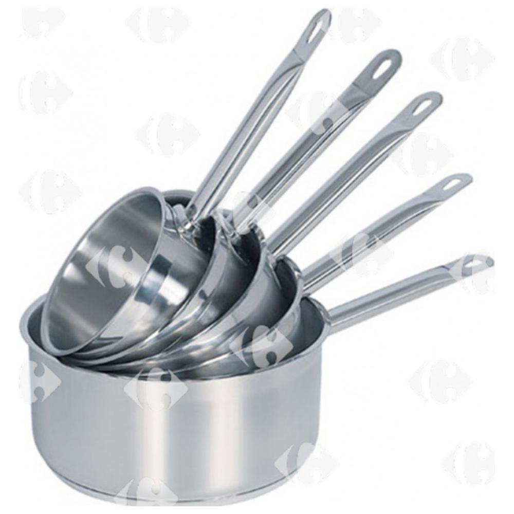Lot de Casseroles en Inox de 14 à 22cm 5 unités