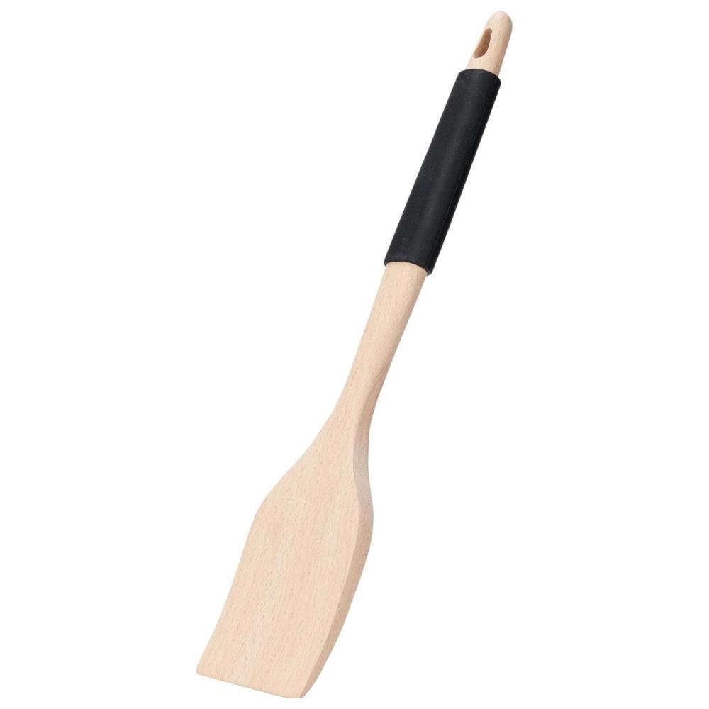 [697716] Spatule en Bois avec Manche en Silicone 32cm