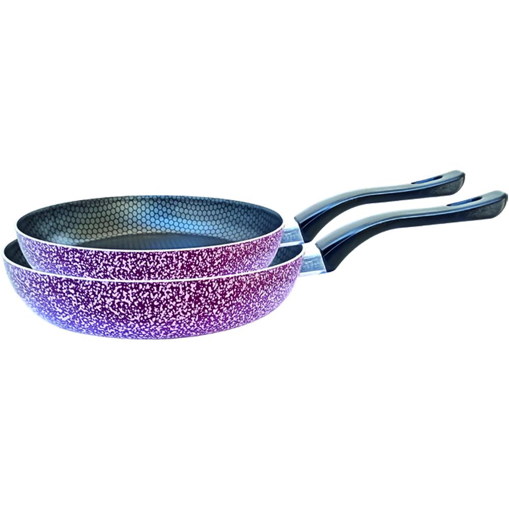 [722615] Set de 2 Poêles Effet Teflon Anti-adhérentes 20+24cm