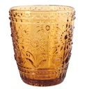 Verre à Eau Miel Gravé Floral 32cl