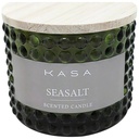 Bougie en Verre avec Couvercle en Bois Vert Seasalt Kasa 8 cm