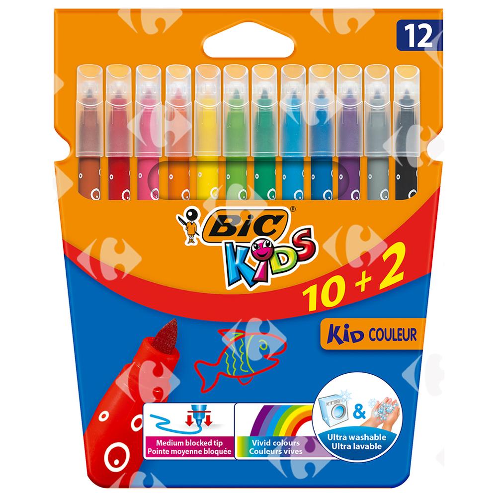 [56435] Feutre de Coloriage 10 + 2 couleurs Pack Promo