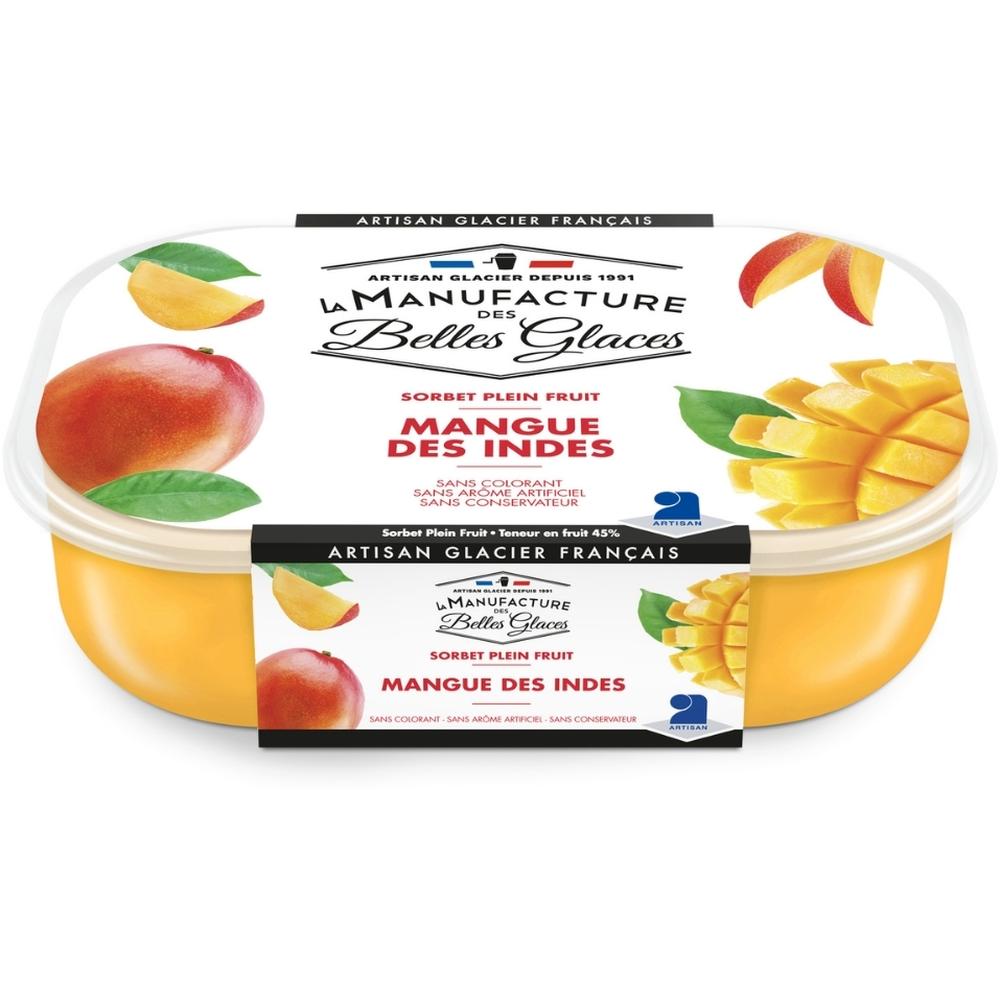 [707206] Sorbet Mangue des Indes La Manufacture Des Belles Glaces 487g