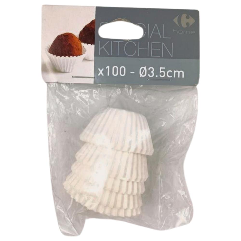 [505465] Caissettes Blanches 100 unités.