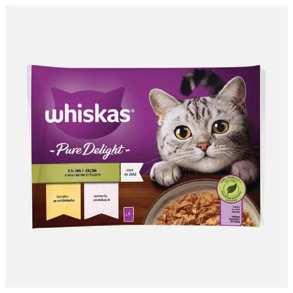 [725286] Pochon Chat Adulte Mix Pure Delight Whiskas 4 unités 85g