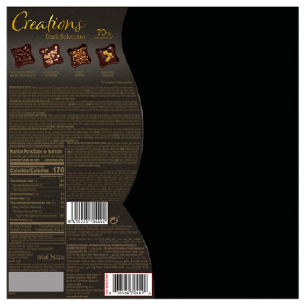 [707767] Coupes de Chocolat Noir Créations Delaviuda 185g