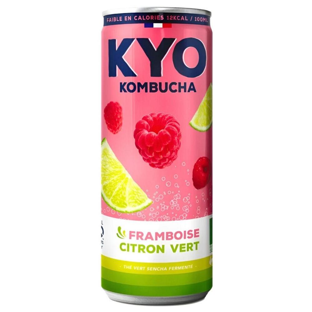 [720904] Kombucha Framboise Citron Vert Kyo Canette 330 ML