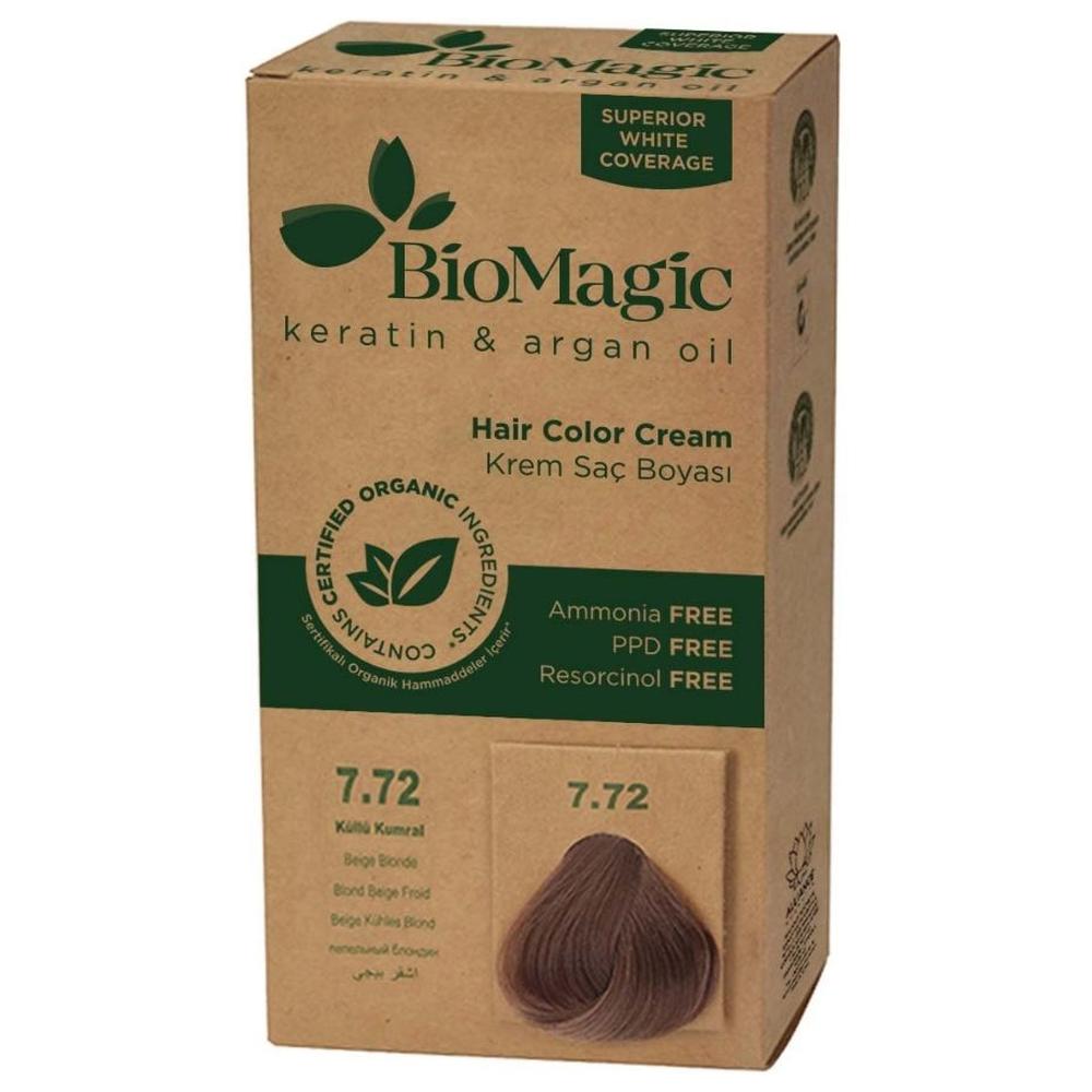 Coloration Végétale blond beige 7,72 BioMagic 