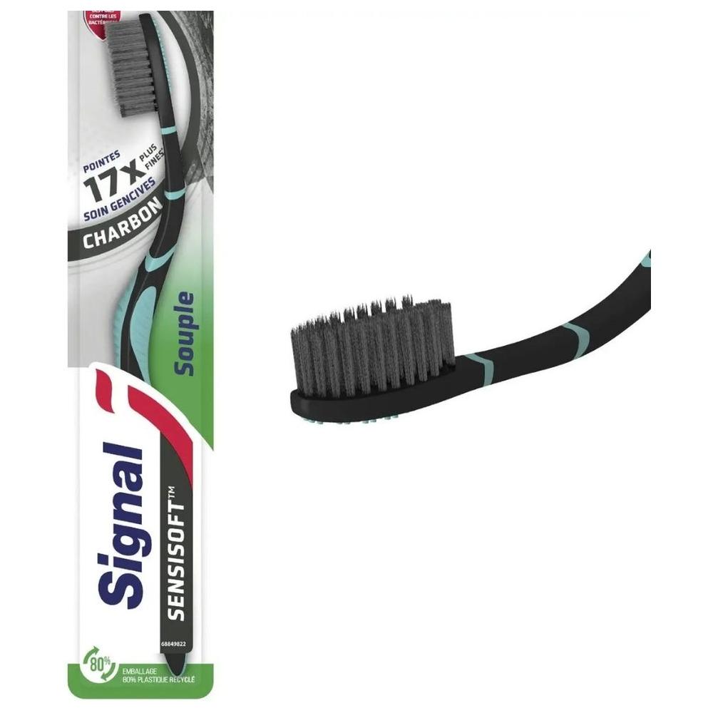 Brosse À Dents Sensisoft Charbon Signal