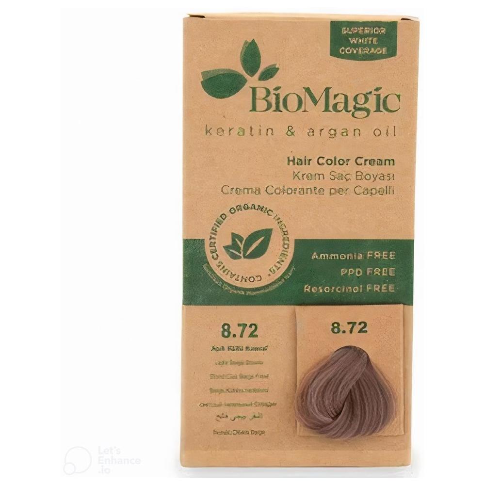 [732504] Coloration Végétale Blond Beige Clair 8.72 BioMagic