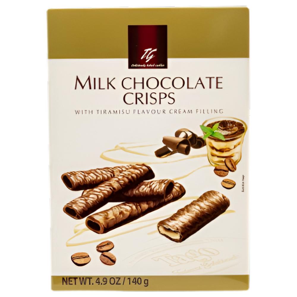 [721985] Crisps Chocolat au Lait avec Crème Saveur Tiramisu Tago 140g