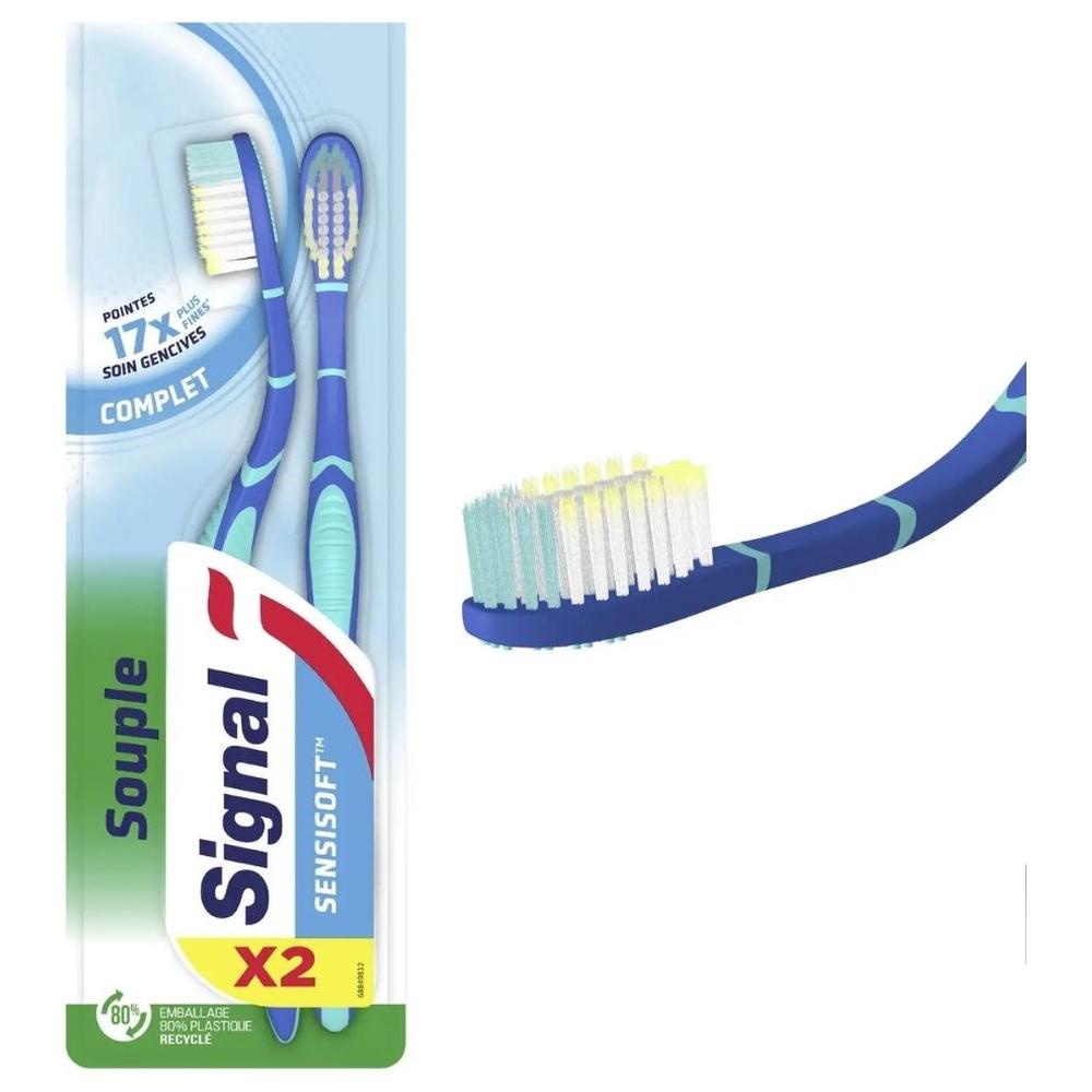 [717443] Brosses à Dents Sensisoft Complet Signal 2 unités