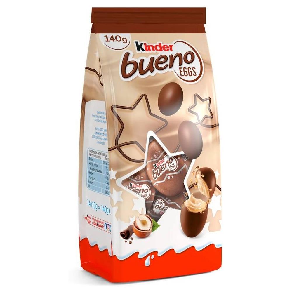 [722018] Œufs Chocolat au Lait Fourrés Lait et Noisettes Kinder 140g