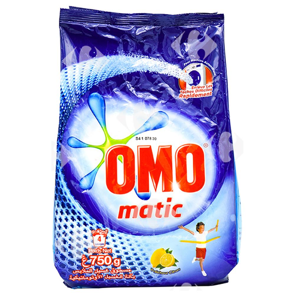 [207904] Détergent Lessive Poudre Machine Citron Omo Matic 750g