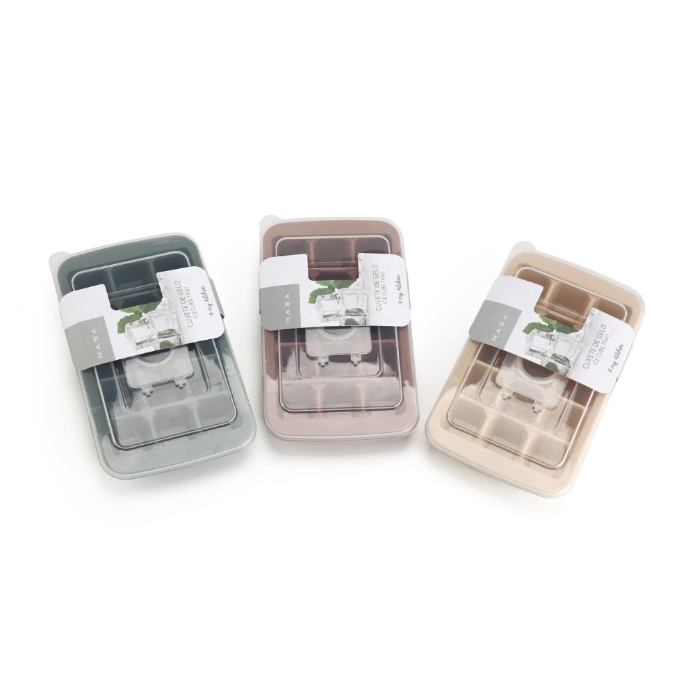 [731973] Bac à Glaçons Couverte Silicone Kasa 4MA Cuisine 20x11cm