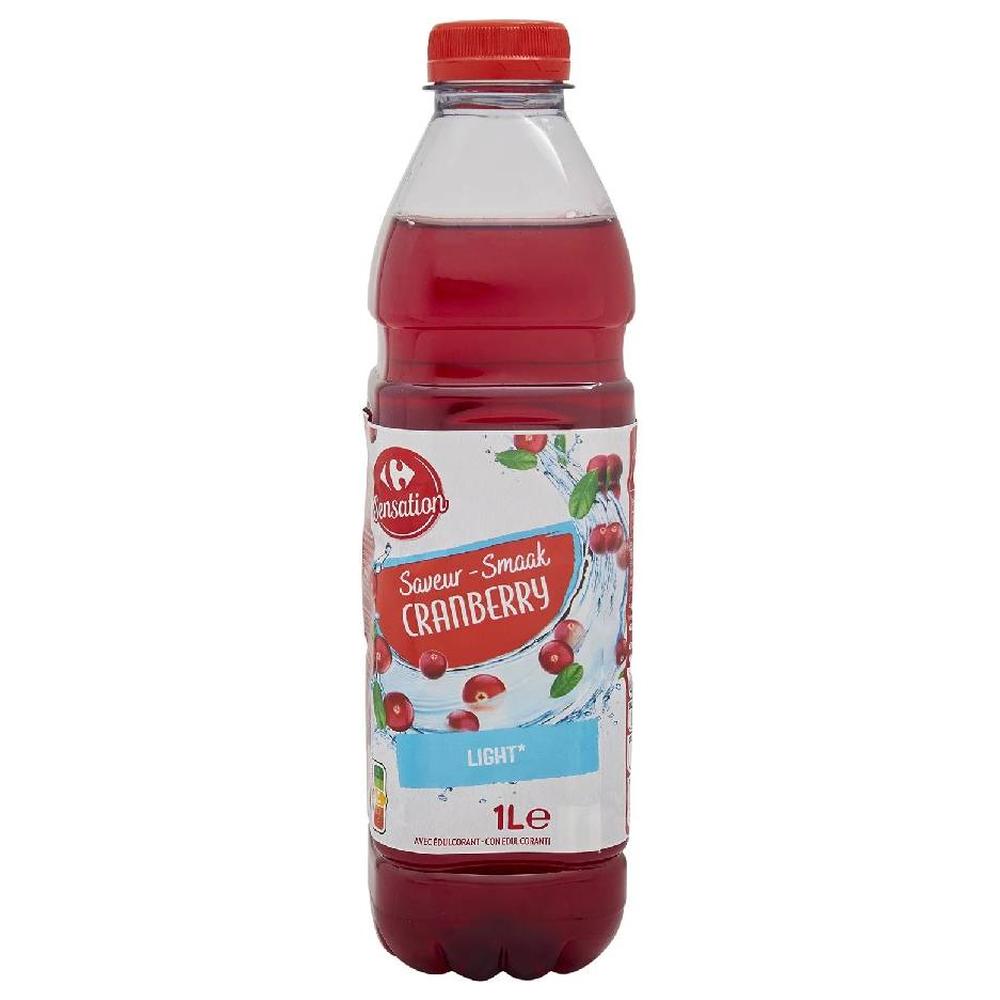 [724417] Boisson Cranberry Light Carrefour Sensation 1L