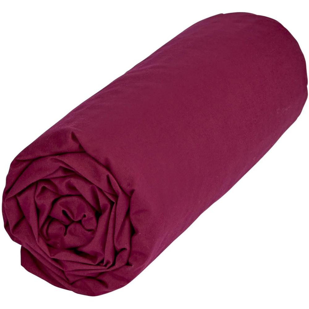 Drap Housse Prune 100% Coton Tex Home 90x200cm