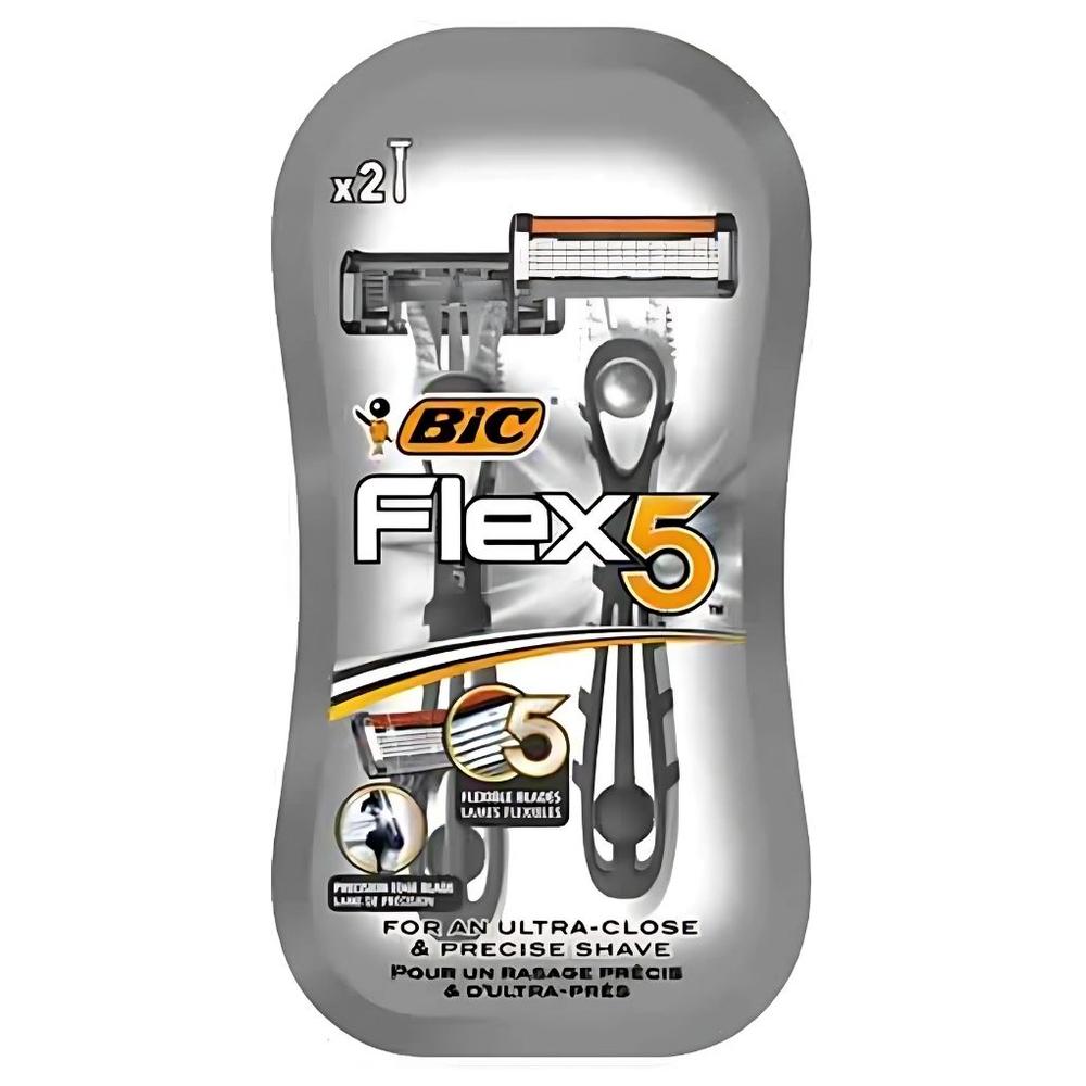 [731431] Rasoir Jetable Flex Hybrid 5 Bic 2 Unités