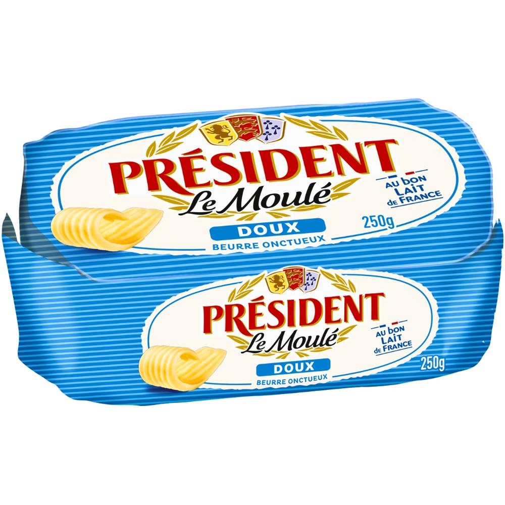 [734747] Beurre Moulé Doux Président 250g