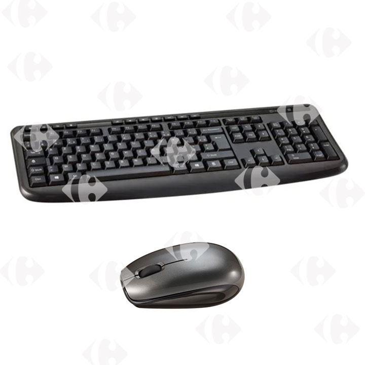 Clavier Souris Bluetooth Noir PSKM37BK USB 2 Poss