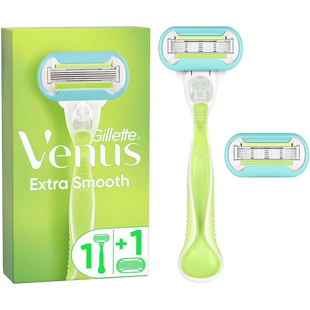Rasoir Système Extra Smooth Venus 5 lames + 1 Rasoir + 1 Recharge
