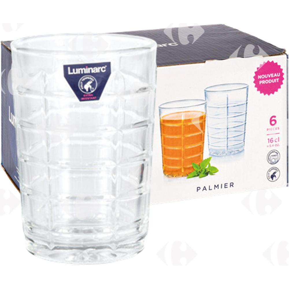 [662278] Verre à Thé Palmier Luminarc 16cl 6 unités