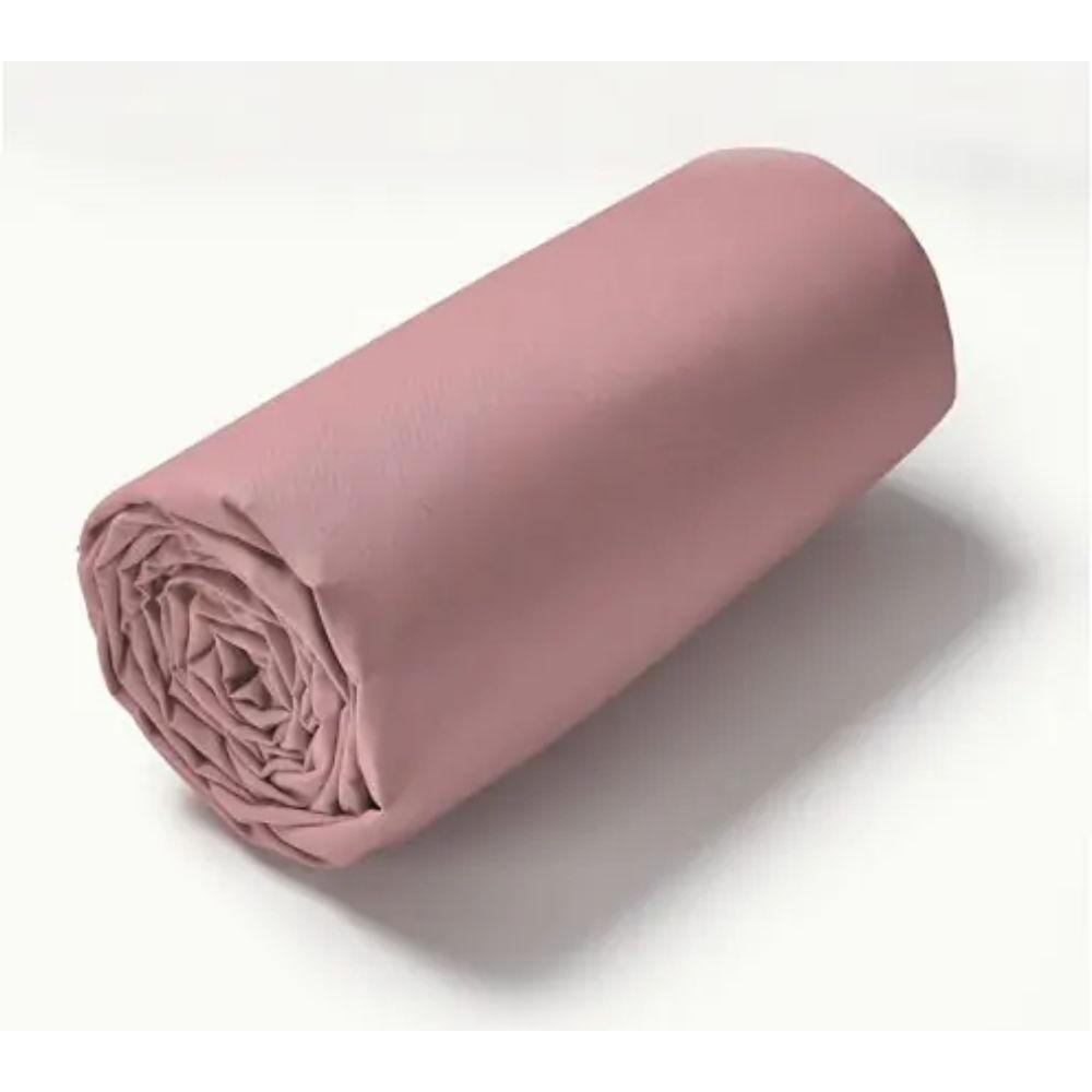 [651542] Drap Housse Rose Tex Home 160x200 cm