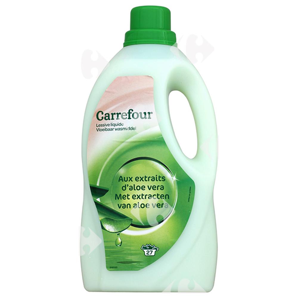 [530774] Détergent Lessive Liquide Aloe Vera et Fleurs d'Amande Douce Carrefour 1,85L