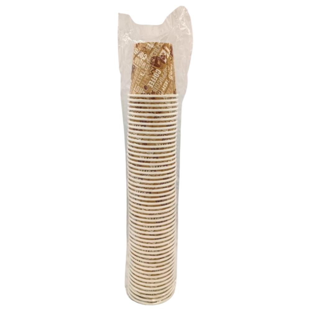 [708036] Gobelet Café Carton Kraft 12cl 50 unités