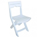 Chaise Pliable Blanc Ruspina 42x51x80 cm