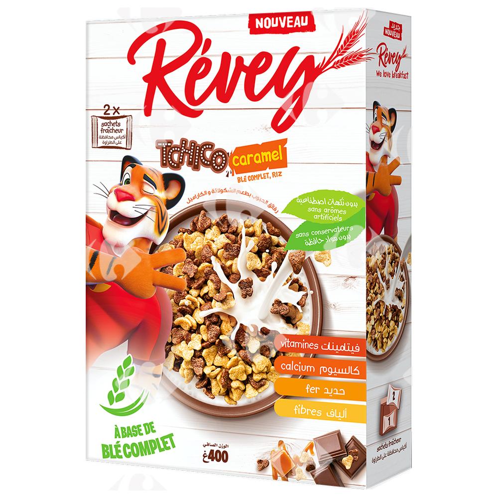 [671668] Céréales Tchico Caramel Revey 400g
