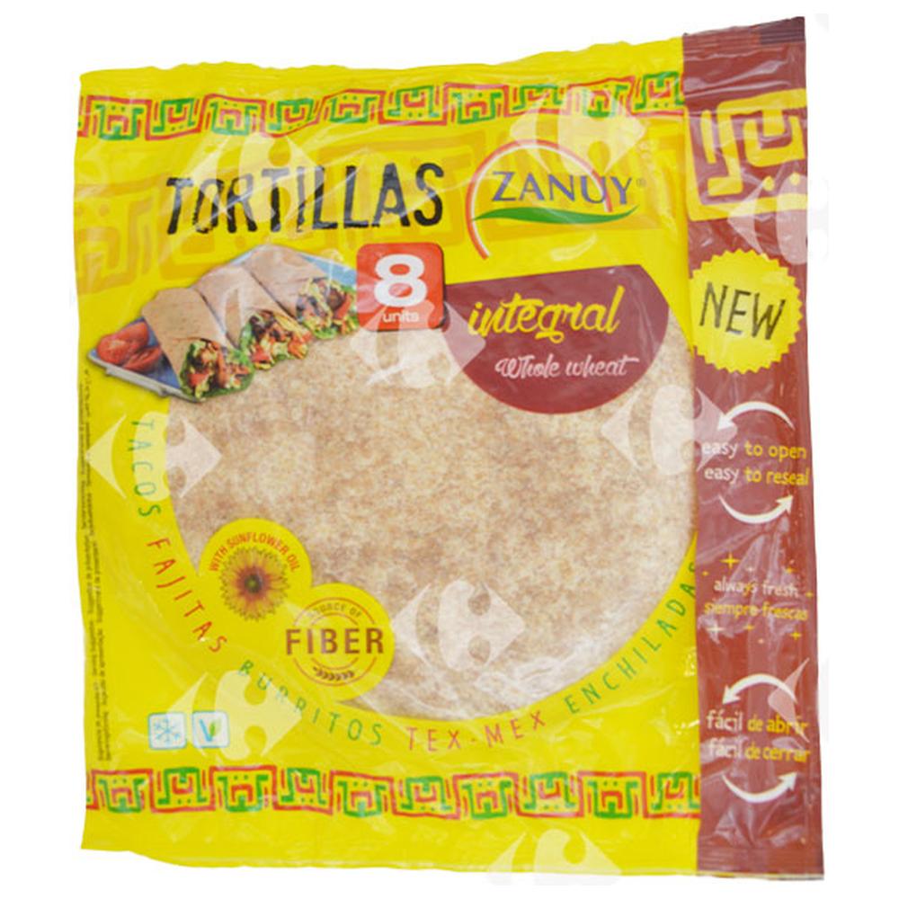 [616181] Tortillas de Blé Complet Zanuy 320g 8 feuilles