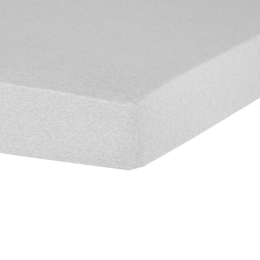 Drap Housse en Gris Chiné Tex home 140x200 cm