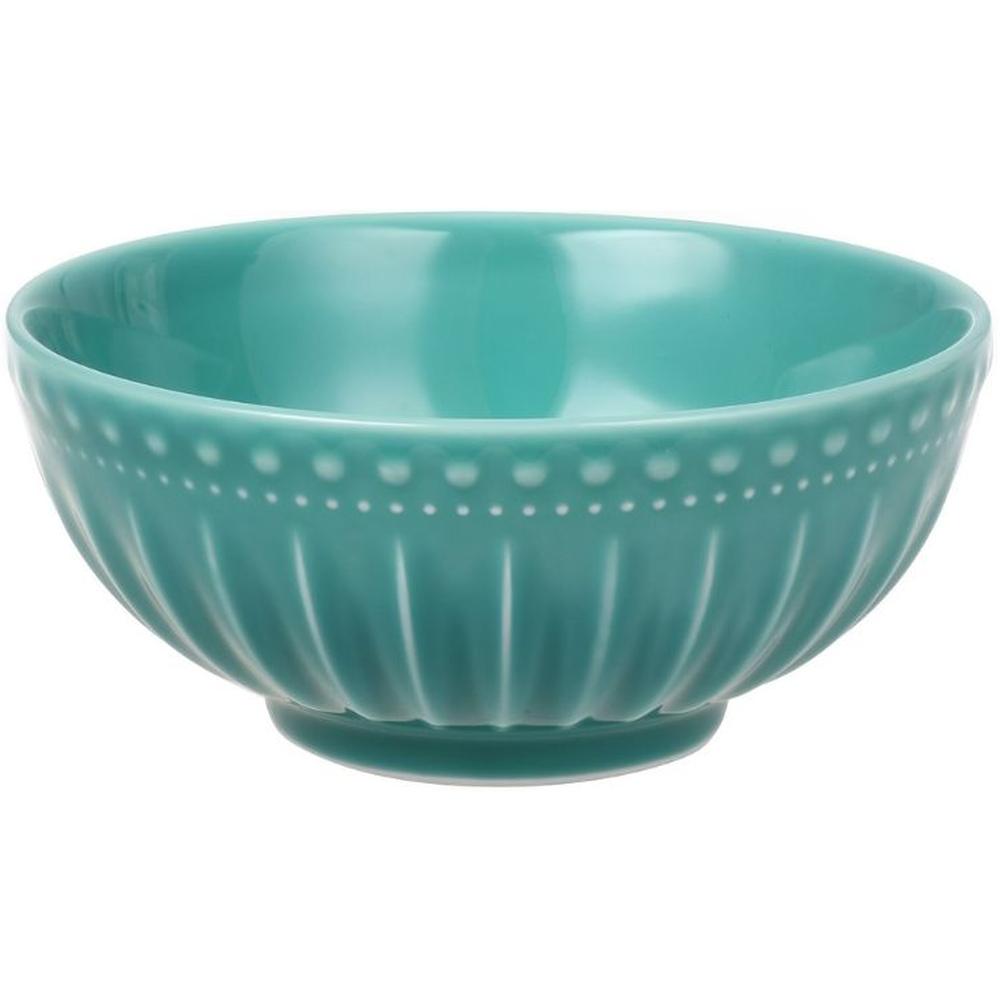 [717007] Bol en Porcelaine Côtelé Bleu Clair Kasa 16cm