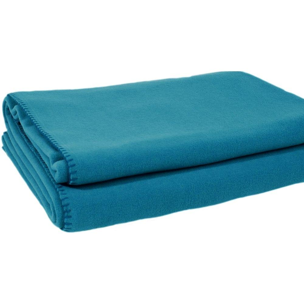 Drap Plat Bleu Ciel Coton Bio Tex Home 270x300 cm