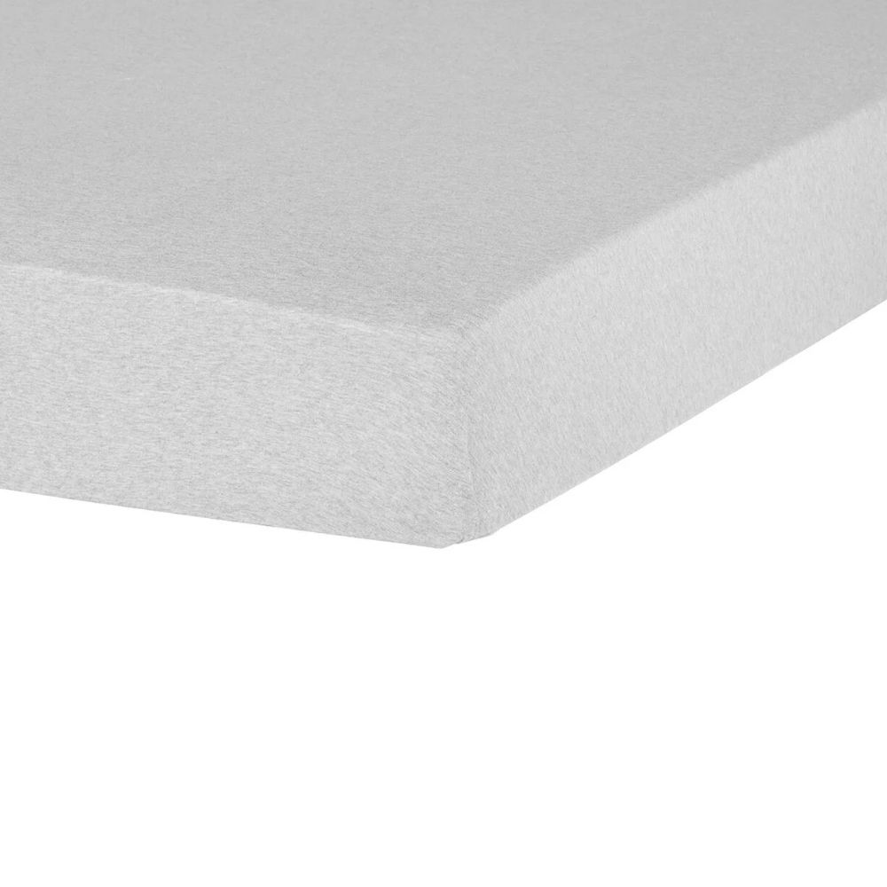 [703097] Drap Housse en Gris Chiné Tex Home 180x200 cm