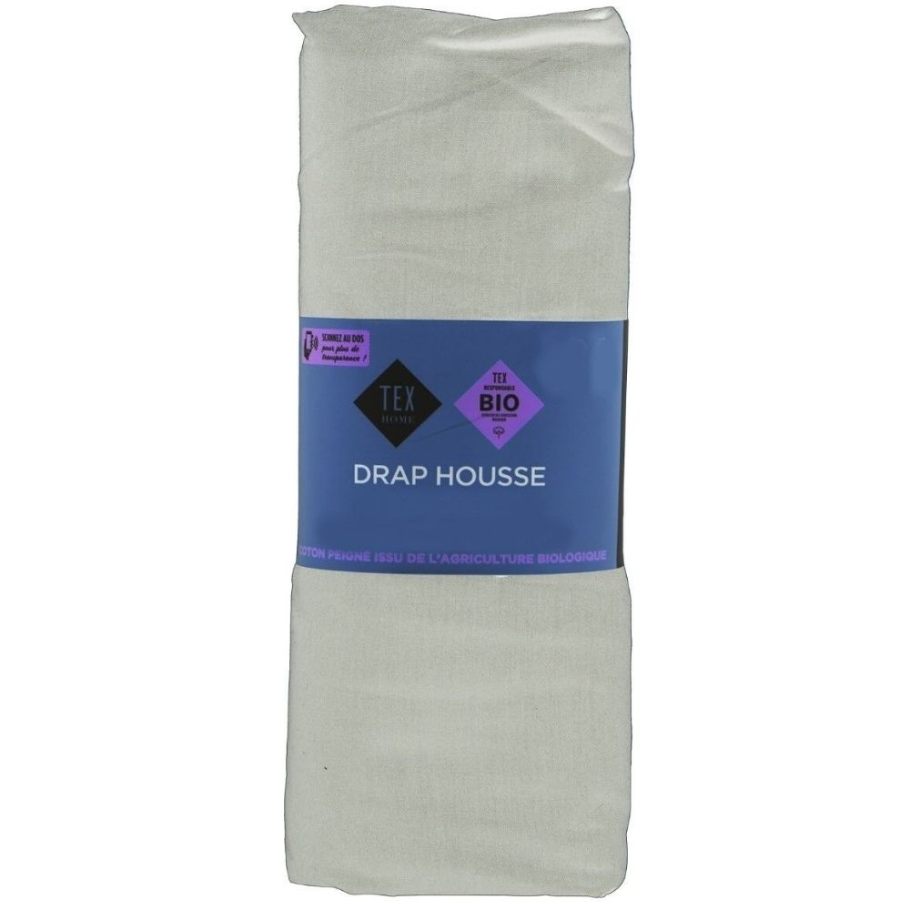 [703231] Drap Housse Percal Tex Home 140x200 Cm