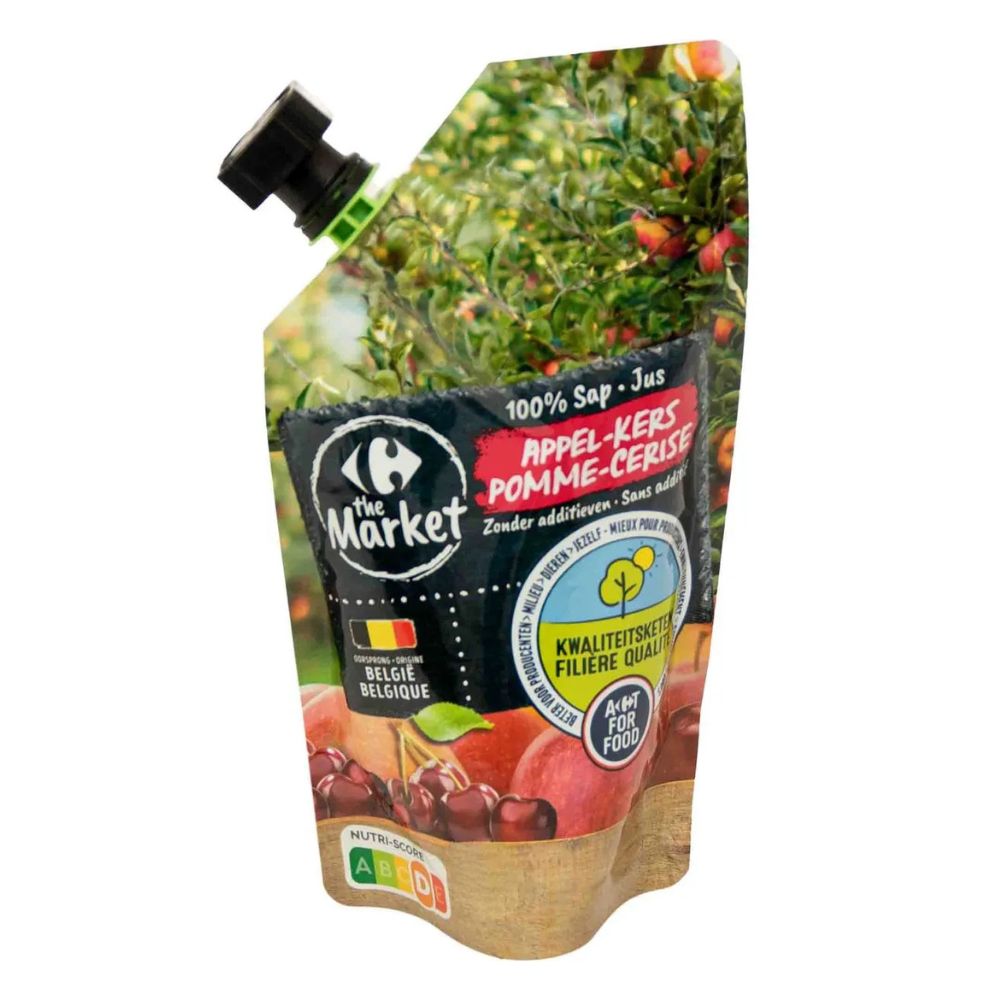 [720176] Jus 100% pomme et cerise Carrefour 200ML