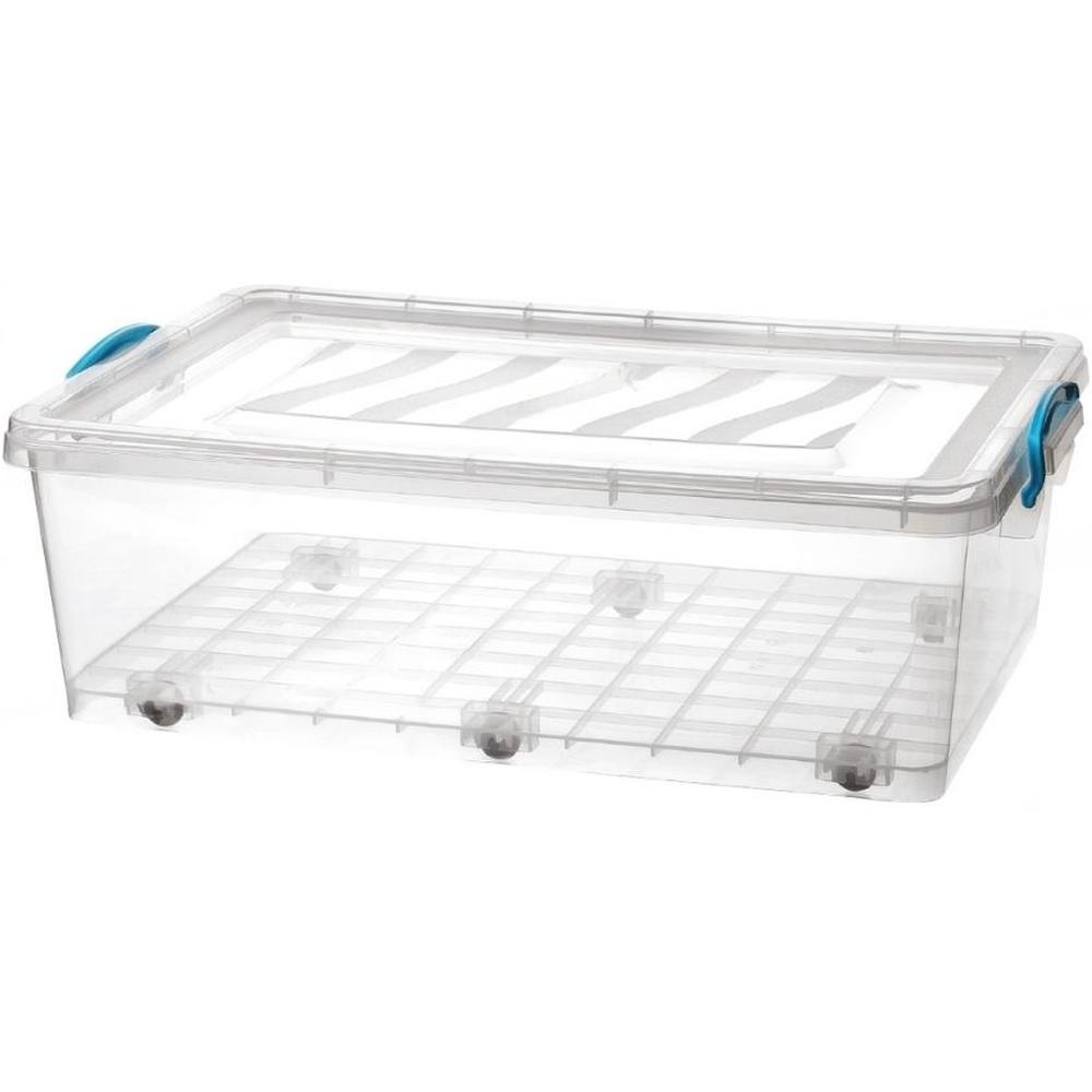 [680089] Boite de Rangement Avec Roulettes en Plastique 30L