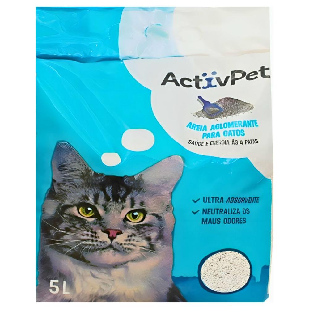 [643984] Litière Agglomérante pour Chats ActivPet 5L