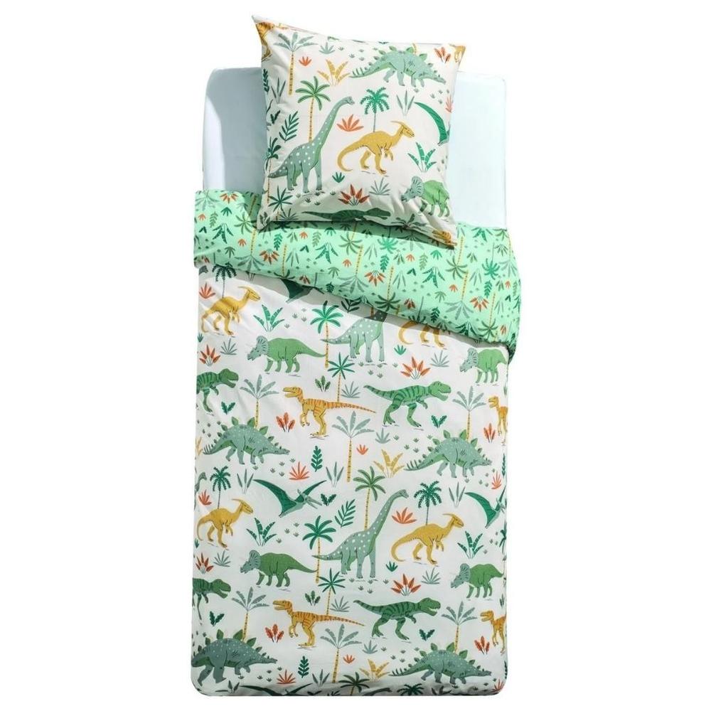 [690386] Parure de Lit Ecru Tex Home 140x200 cm + 1 Taie d'Oreiller 65x65cm