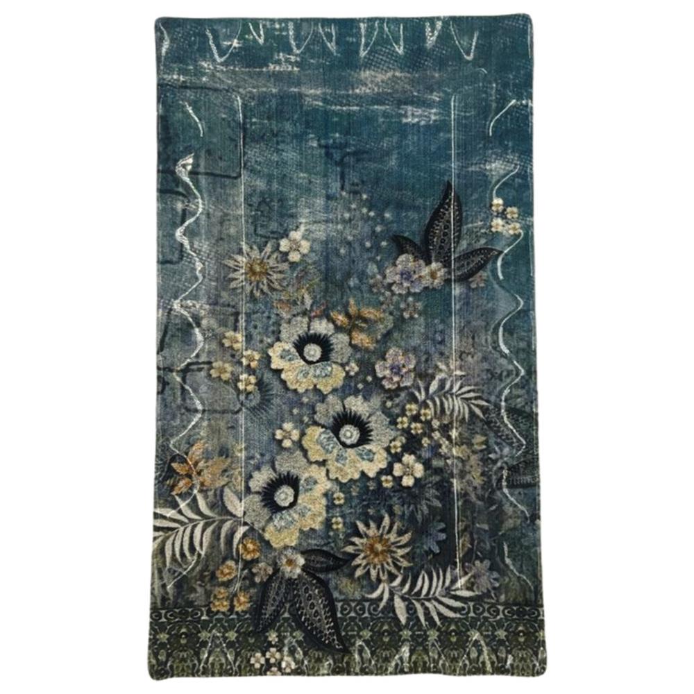 Plat à Four Rectangulaire en Porcelaine Nisa Bleuet 27x16cm.