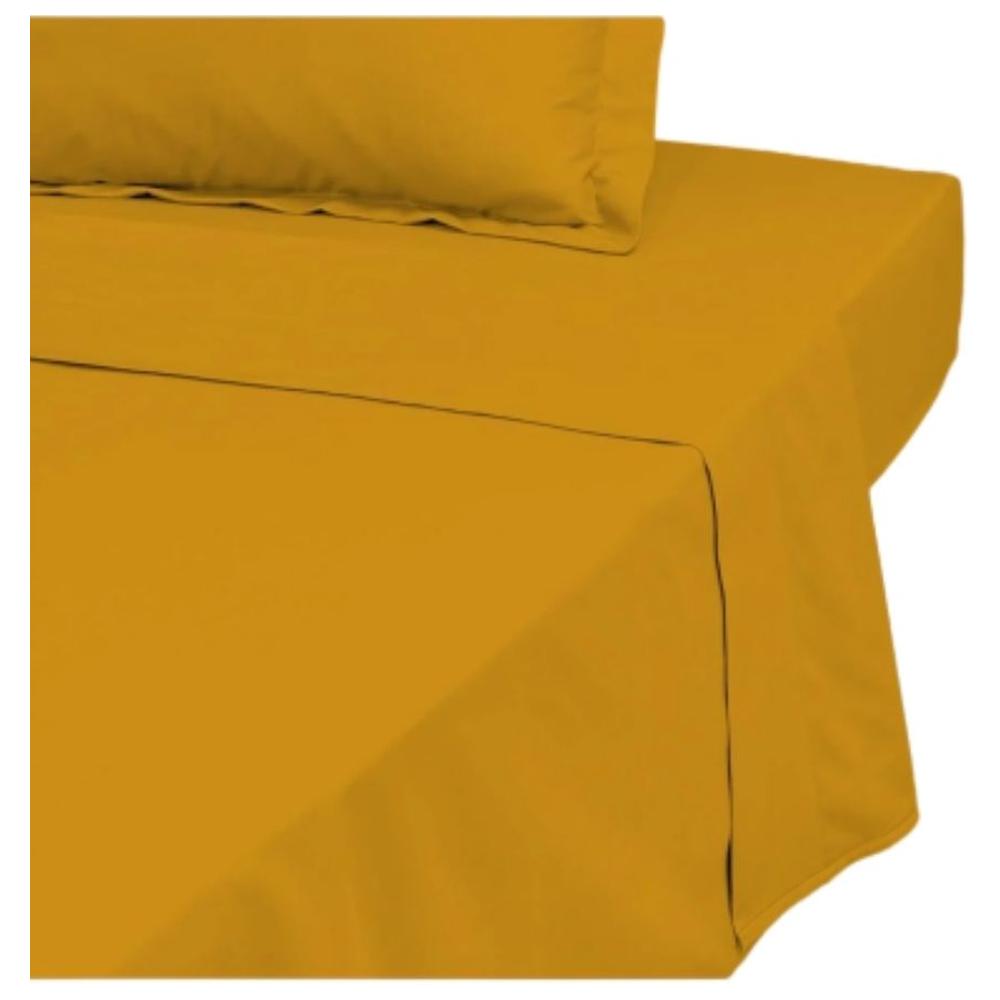 Drap Plat en Jaune Tex Home 180x280 cm