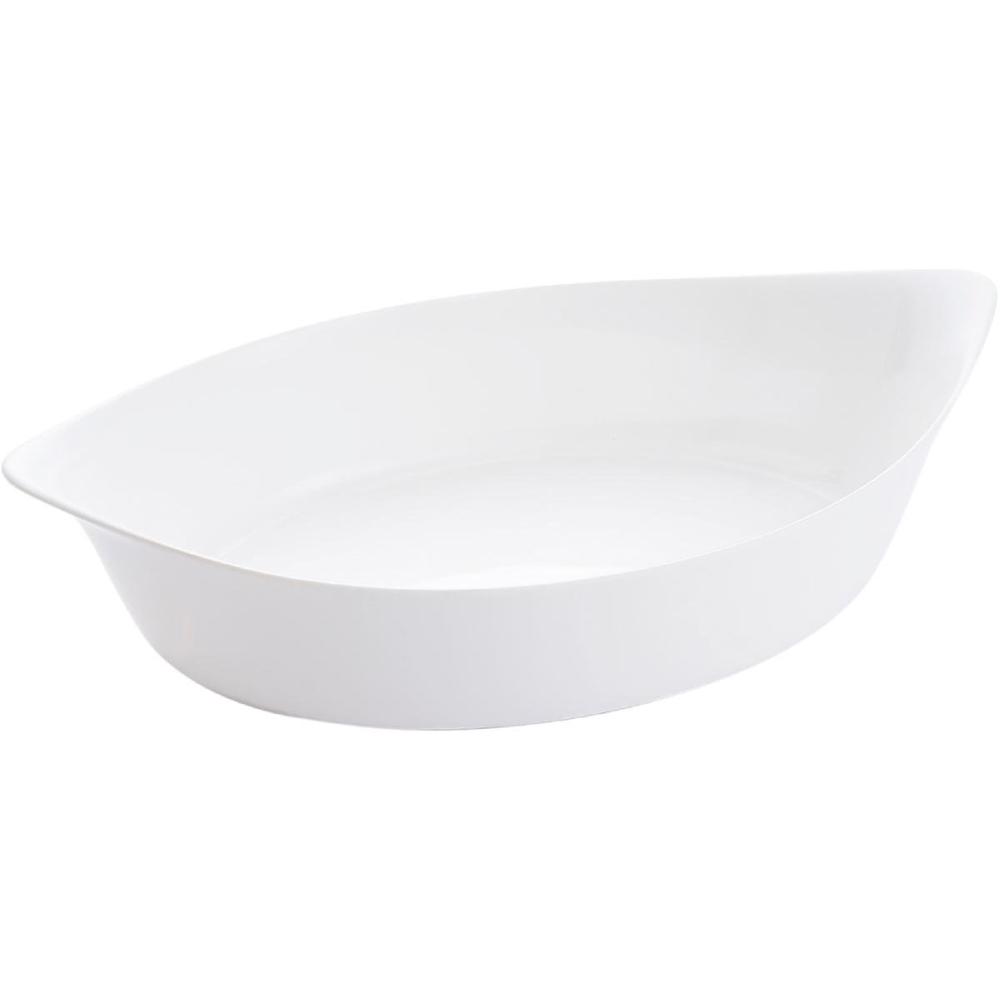 Plat Ovale Smart Cuisine à Four et Micro-ondes Luminarc Blanc 38x23cm.